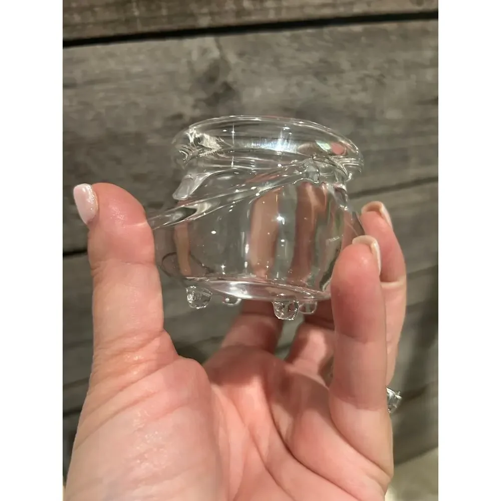 PartyLite Halloween Glass Cauldron Votive Tea light Candle Holder P7647 - Picture 6 of 11